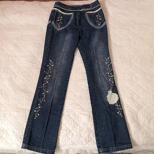 Vintage Fairy Fair Embroidered High Raise Jeans Limited Edition